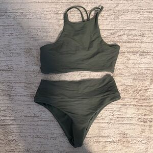 Prana High-Neck, High-Waist Bikini Set